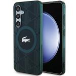Carcasa Lacoste IML Blend Monogram cu MagSafe compatibila cu Samsung Galaxy S24, Dark Green 4 - lerato.ro