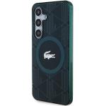 Carcasa Lacoste IML Blend Monogram cu MagSafe compatibila cu Samsung Galaxy S24, Dark Green 3 - lerato.ro