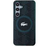 Carcasa Lacoste IML Blend Monogram cu MagSafe compatibila cu Samsung Galaxy S24, Dark Green 2 - lerato.ro