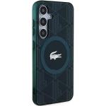Carcasa Lacoste IML Blend Monogram cu MagSafe compatibila cu Samsung Galaxy S24, Dark Green 5 - lerato.ro
