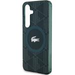 Carcasa Lacoste IML Blend Monogram cu MagSafe compatibila cu Samsung Galaxy S24, Dark Green 7 - lerato.ro