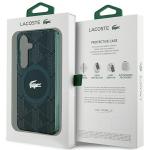 Carcasa Lacoste IML Blend Monogram cu MagSafe compatibila cu Samsung Galaxy S24, Dark Green 9 - lerato.ro