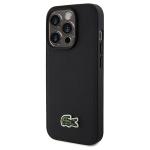 Carcasa Lacoste Iconic Petit Pique cu MagSafe compatibila cu iPhone 15 Pro Max, Negru 3 - lerato.ro