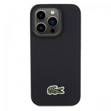 Carcasa Lacoste Iconic Petit Pique cu MagSafe compatibila cu iPhone 15 Pro Max, Negru