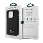 Carcasa Lacoste Iconic Petit Pique cu MagSafe compatibila cu iPhone 15 Pro Max, Negru 9 - lerato.ro