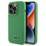 Carcasa Lacoste Iconic Petit Pique cu MagSafe compatibila cu iPhone 15 Pro Max, Verde 4 - lerato.ro
