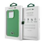 Carcasa Lacoste Iconic Petit Pique cu MagSafe compatibila cu iPhone 15 Pro Max, Verde 9 - lerato.ro
