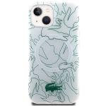 Carcasa Lacoste Double Layer Repeat cu MagSafe compatibila cu iPhone 15 / 14 / 13, Alb 2 - lerato.ro