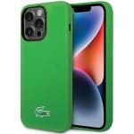Carcasa Lacoste Silicone Croco Logo cu MagSafe compatibila cu iPhone 15 Pro Max, Verde 4 - lerato.ro