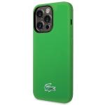 Carcasa Lacoste Silicone Croco Logo cu MagSafe compatibila cu iPhone 15 Pro Max, Verde 3 - lerato.ro