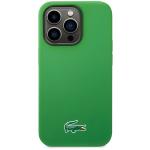 Carcasa Lacoste Silicone Croco Logo cu MagSafe compatibila cu iPhone 15 Pro Max, Verde 2 - lerato.ro