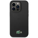 Carcasa Lacoste Silicone Croco Logo cu MagSafe compatibila cu iPhone 15 Pro Max, Negru 2 - lerato.ro