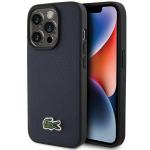 Carcasa Lacoste Iconic Petit Pique cu MagSafe compatibila cu iPhone 15 Pro Max, Navy Blue 4 - lerato.ro