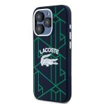 Carcasa Lacoste Silicon Monogram Vintage Logo cu MagSafe compatibila cu iPhone 15 Pro Max, Navy Blue 3 - lerato.ro