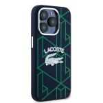 Carcasa Lacoste Silicon Monogram Vintage Logo cu MagSafe compatibila cu iPhone 15 Pro Max, Navy Blue 5 - lerato.ro