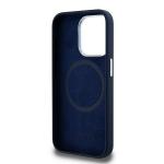 Carcasa Lacoste Silicone Cracked Logo cu MagSafe compatibila cu iPhone 15 Pro Max, Navy Blue 8 - lerato.ro