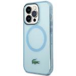 Carcasa Lacoste Transparent Design cu MagSafe compatibila cu iPhone 15 Pro Max, Albastru 3 - lerato.ro