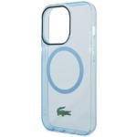 Carcasa Lacoste Transparent Design cu MagSafe compatibila cu iPhone 15 Pro Max, Albastru 7 - lerato.ro