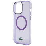 Carcasa Lacoste Transparent Design cu MagSafe compatibila cu iPhone 15 Pro Max, Violet 6 - lerato.ro