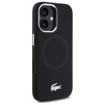 Carcasa Lacoste Silicone Croco Logo cu MagSafe compatibila cu iPhone 16, Negru 5 - lerato.ro