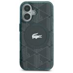 Carcasa Lacoste IML Blend Monogram cu MagSafe compatibila cu iPhone 16, Verde 2 - lerato.ro