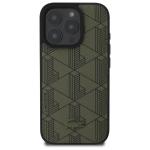 Carcasa Lacoste Blend Monogram cu MagSafe compatibila cu iPhone 16 Pro Max, Verde 2 - lerato.ro