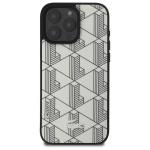 Carcasa Lacoste Blend Monogram cu MagSafe compatibila cu iPhone 16 Pro Max, Gri 2 - lerato.ro