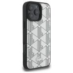 Carcasa Lacoste Blend Monogram cu MagSafe compatibila cu iPhone 16 Pro Max, Gri 5 - lerato.ro