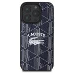 Carcasa Lacoste Monogram Vintage Logo cu MagSafe compatibila cu iPhone 16 Pro Max, Navy Blue 2 - lerato.ro