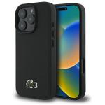Carcasa Lacoste Iconic Petit Pique cu MagSafe compatibila cu iPhone 16 Pro Max, Negru 4 - lerato.ro