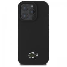 Carcasa Lacoste Iconic Petit Pique cu MagSafe compatibila cu iPhone 16 Pro Max, Negru
