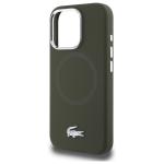 Carcasa Lacoste Silicone Croco Logo cu MagSafe compatibila cu iPhone 16 Pro Max, Khaki 7 - lerato.ro