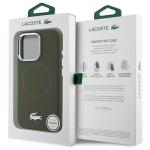 Carcasa Lacoste Silicone Croco Logo cu MagSafe compatibila cu iPhone 16 Pro Max, Khaki 9 - lerato.ro