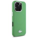 Carcasa Lacoste Silicone Croco Logo cu MagSafe compatibila cu iPhone 16 Pro Max, Verde 5 - lerato.ro