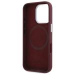 Carcasa Lacoste Silicone Croco Logo cu MagSafe compatibila cu iPhone 16 Pro Max, Bordeaux 8 - lerato.ro
