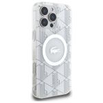 Carcasa Lacoste IML Blend Monogram cu MagSafe compatibila cu iPhone 16 Pro Max, Gri 5 - lerato.ro