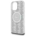 Carcasa Lacoste IML Blend Monogram cu MagSafe compatibila cu iPhone 16 Pro Max, Gri 7 - lerato.ro