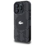Carcasa Lacoste IML Blend Monogram cu MagSafe compatibila cu iPhone 16 Pro Max, Negru 3 - lerato.ro