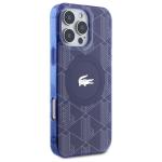 Carcasa Lacoste IML Blend Monogram cu MagSafe compatibila cu iPhone 16 Pro Max, Navy Blue 5 - lerato.ro