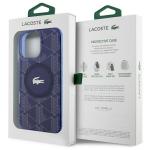 Carcasa Lacoste IML Blend Monogram cu MagSafe compatibila cu iPhone 16 Pro Max, Navy Blue 9 - lerato.ro