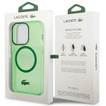 Carcasa Lacoste Transparent Design cu MagSafe compatibila cu iPhone 14 Pro Max, Verde 9 - lerato.ro