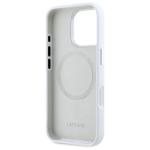 Carcasa Lacoste Silicone Cracked Logo cu MagSafe compatibila cu iPhone 16 Pro Max, Alb 8 - lerato.ro