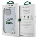 Carcasa Lacoste Silicone Cracked Logo cu MagSafe compatibila cu iPhone 16 Pro Max, Alb 9 - lerato.ro