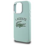Carcasa Lacoste Silicone Cracked Logo cu MagSafe compatibila cu iPhone 16 Pro Max, Mint 7 - lerato.ro