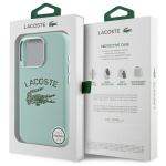 Carcasa Lacoste Silicone Cracked Logo cu MagSafe compatibila cu iPhone 16 Pro Max, Mint 9 - lerato.ro