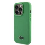 Carcasa Lacoste Iconic Petit Pique cu MagSafe compatibila cu iPhone 15 Pro, Verde 3 - lerato.ro