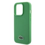 Carcasa Lacoste Iconic Petit Pique cu MagSafe compatibila cu iPhone 15 Pro, Verde 7 - lerato.ro