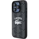 Carcasa Lacoste Monogram Vintage Logo cu MagSafe compatibila cu iPhone 15 Pro, Negru 3 - lerato.ro