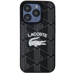 Carcasa Lacoste Monogram Vintage Logo cu MagSafe compatibila cu iPhone 15 Pro, Negru 2 - lerato.ro