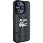 Carcasa Lacoste Monogram Vintage Logo cu MagSafe compatibila cu iPhone 15 Pro, Negru 5 - lerato.ro